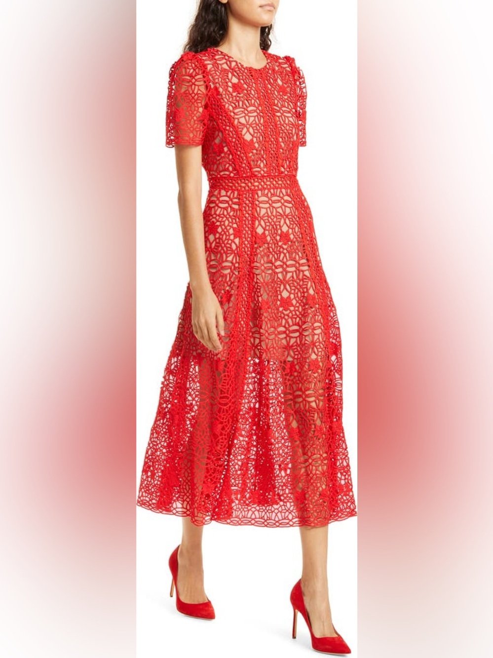 Self-Portrait
Guipure Lace Round-Neck Midi Dress - Picture 16 of 16